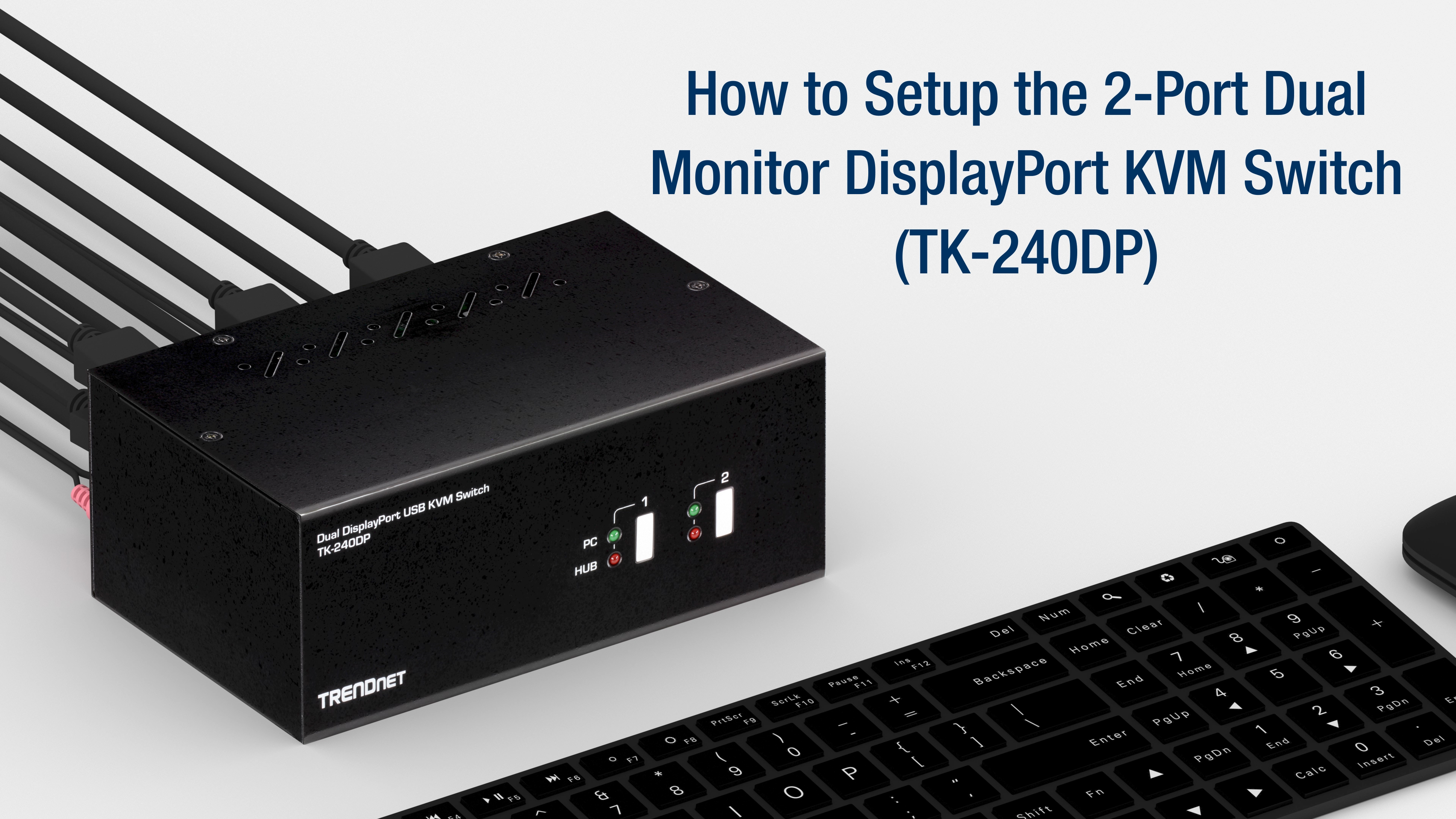 Amazon.com: TRENDnet 2-Port 4K Dual Monitor DisplayPort KVM Switch